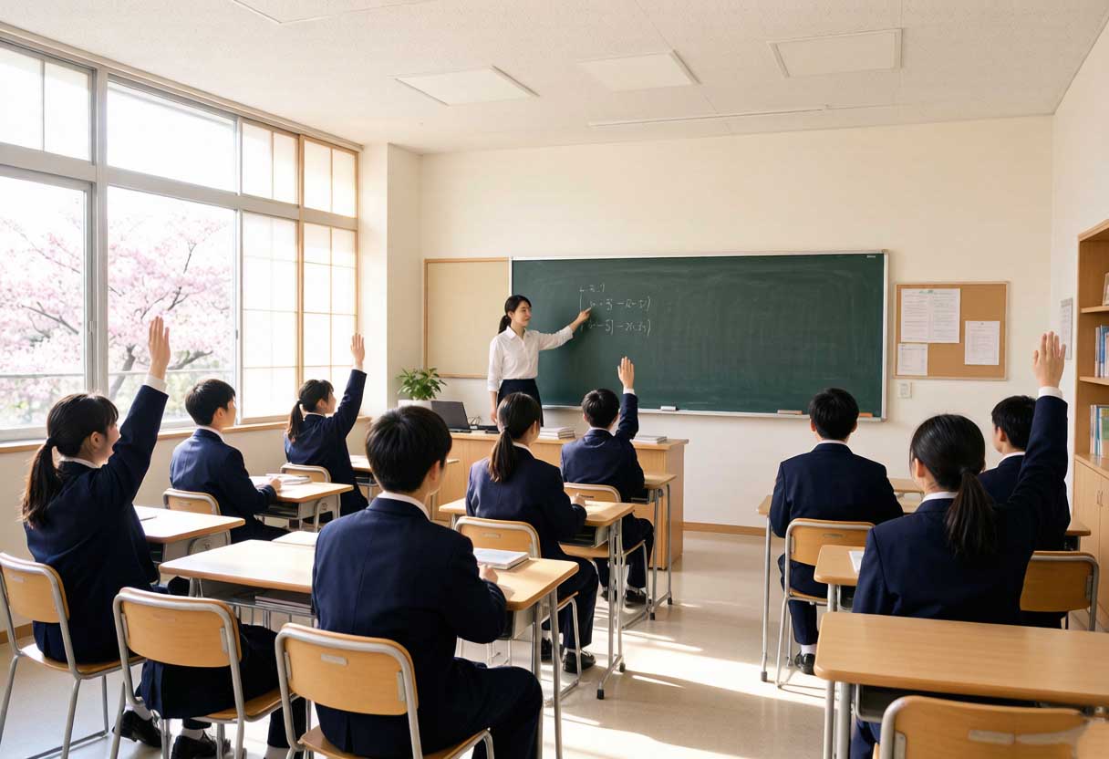 日本高中课堂