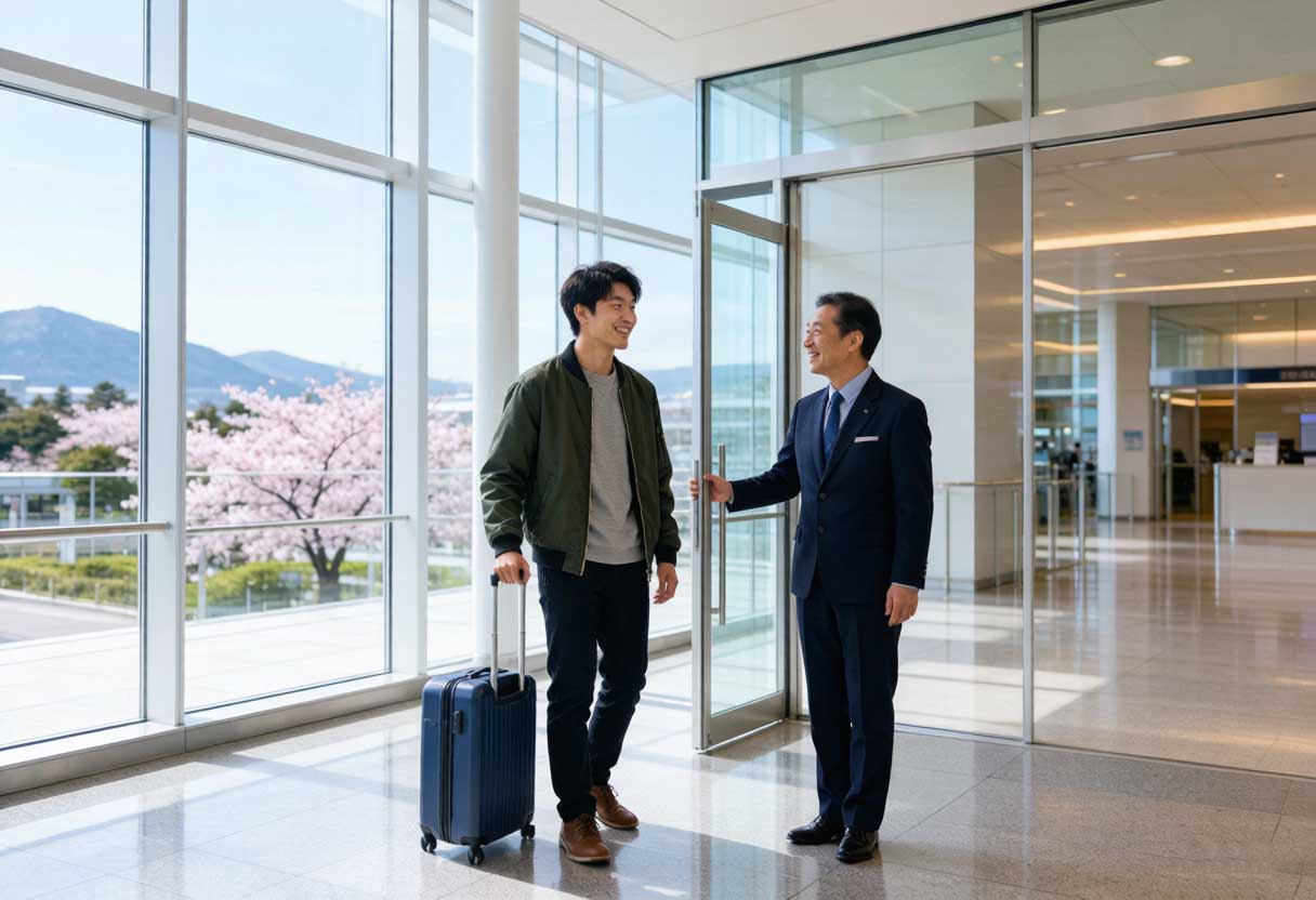 日本到着