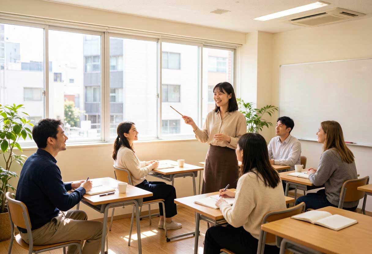 日本語学校の授業風景